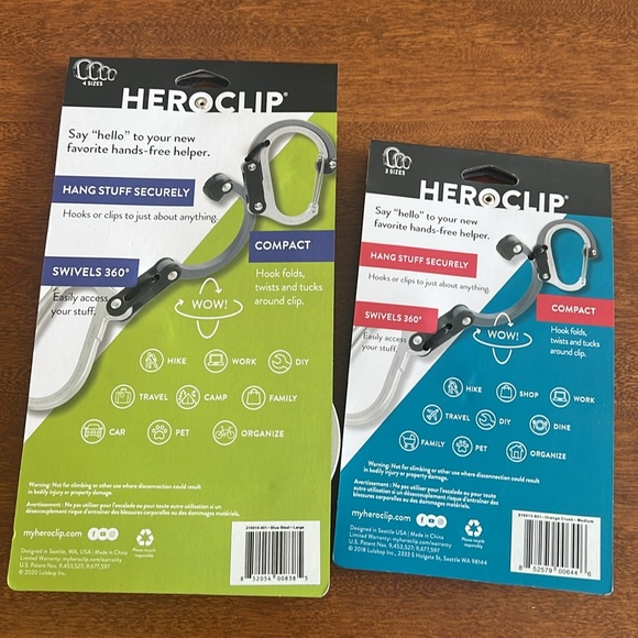 TWO Heroclips - 1 large and 1 medium - Picture 2 of 2